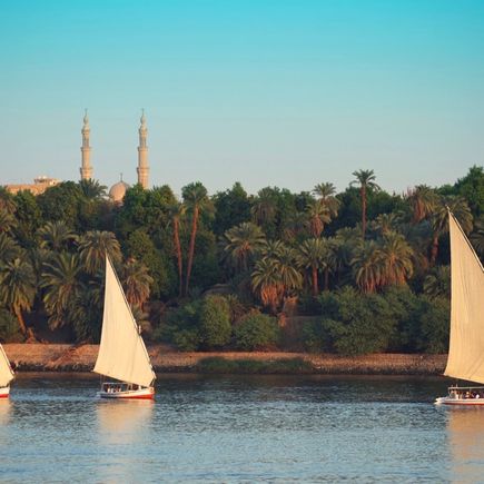 Felukken auf dem Nil