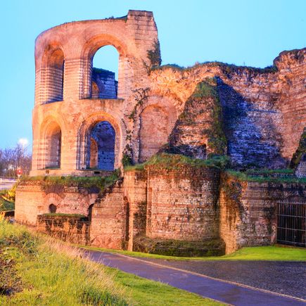 Berühmte Ruinen der Kaiserthermen, einer antiken Badeanlage