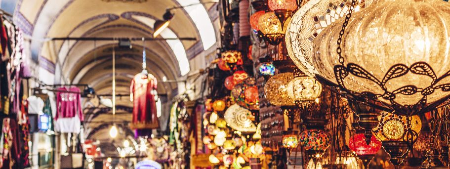 Großer Basar überdachtes Marktviertel Altstadt 