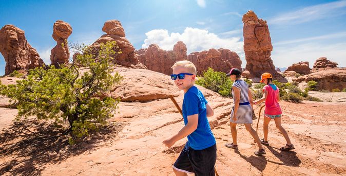Kinder am Canyon