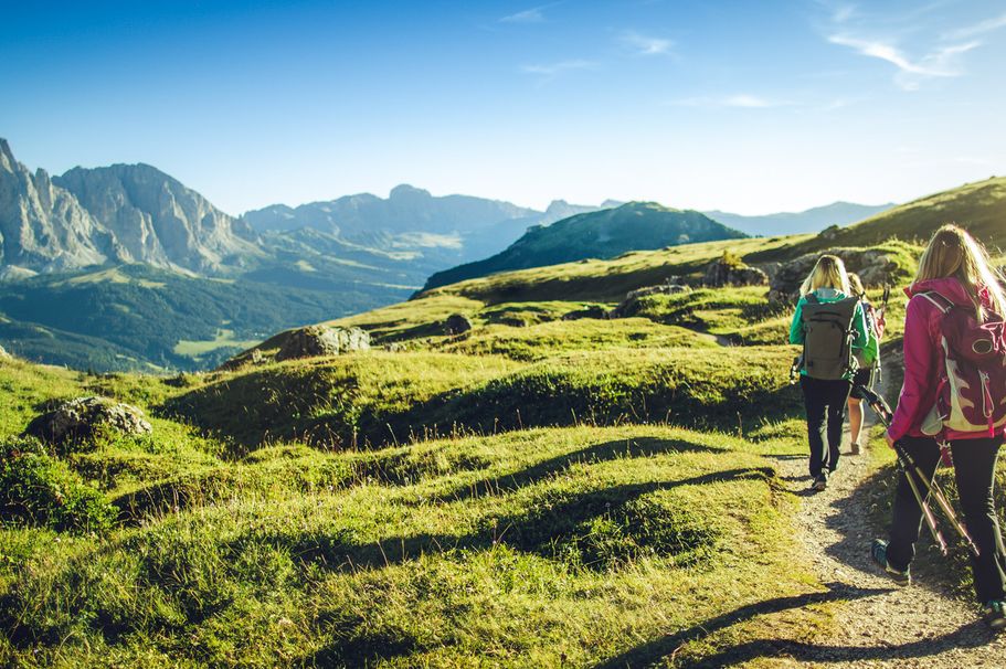 Wanderer in Südtirol 