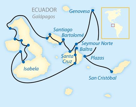  Karte_Naturparadies Galapagos-Inseln_