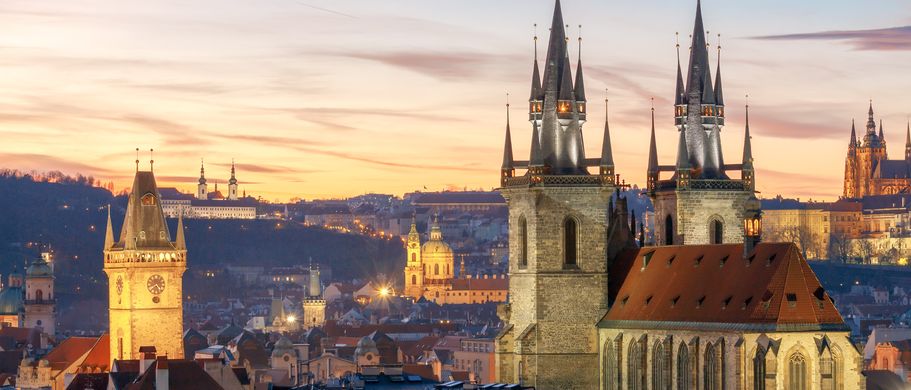 Prag Altstadt bei Nacht