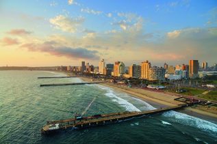 Blick auf Durban Südafrika