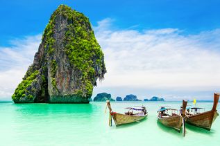 Thailand Meer und Boote