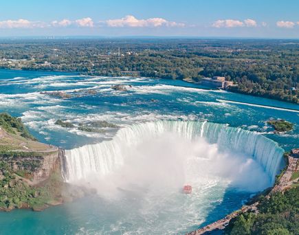 Niagarafälle rauschen in die Tiefe