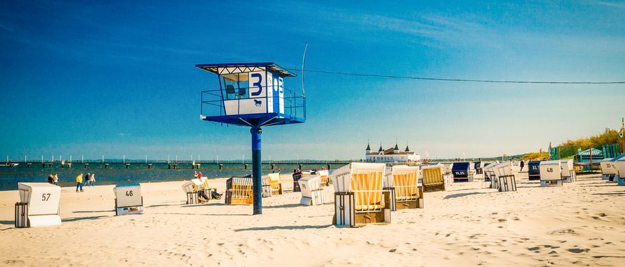 Urlaub an der Ostsee Usedom Strandkörbe