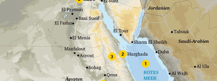 Karte von Hurghada