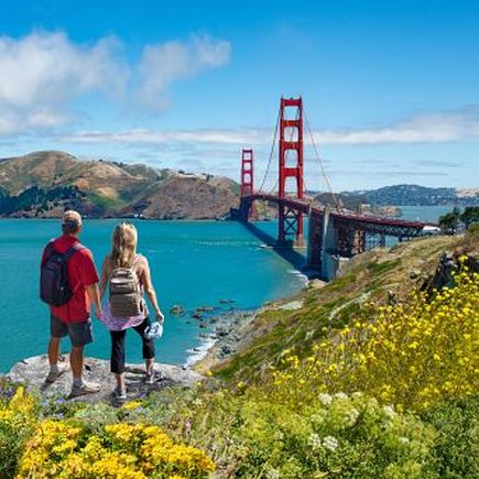 San Francisco Pärchen an Küste