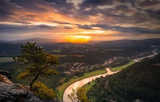Sonnenaufgang in der Sächsischen Schweiz