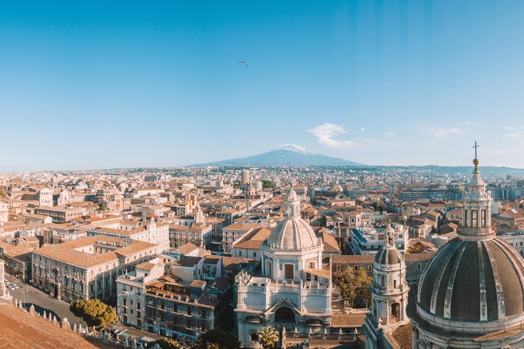 Ausblick über die Kathedral von Sant'Agata in Catania