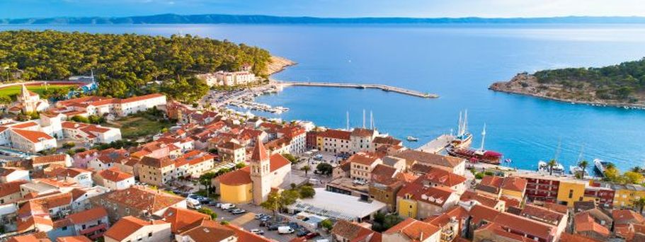 Makarska Ausblick über die Stadt