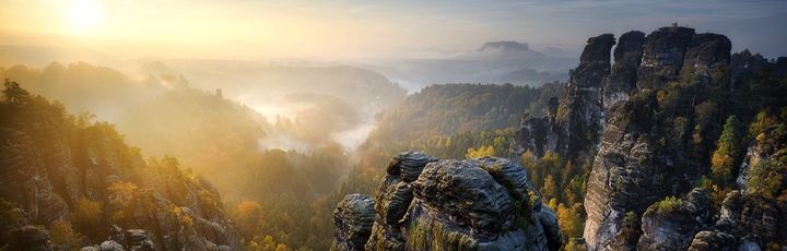 Nebel über der Sächsischen Schweiz