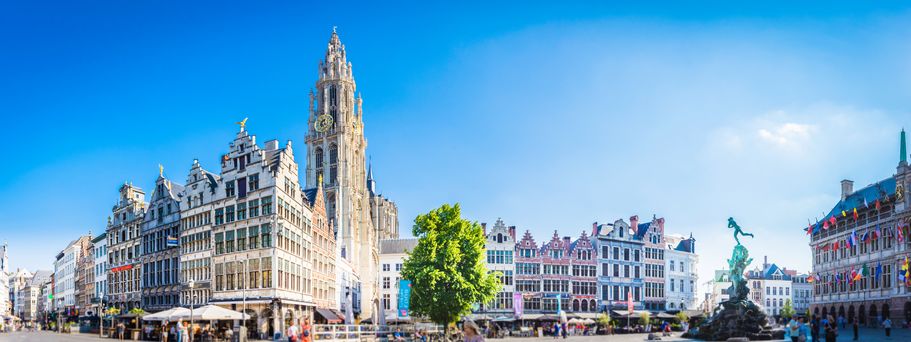 Stadtbild von Antwerpen in Belgien