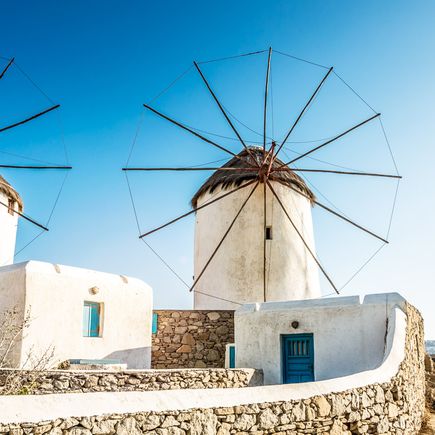 Historische Windmühlen, Mykonos