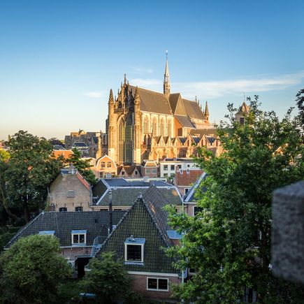 Gotische Hooglandse Kerk in Leiden