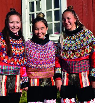 3 Mädchen in Grönland
