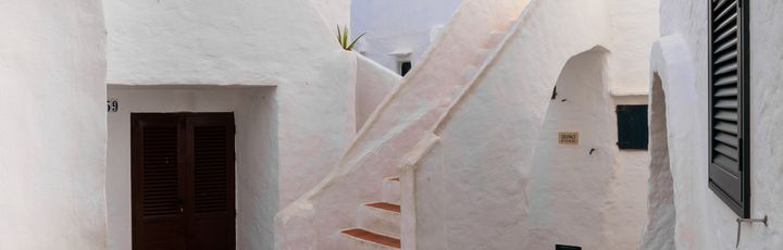 Blick auf die weißen Gassen.