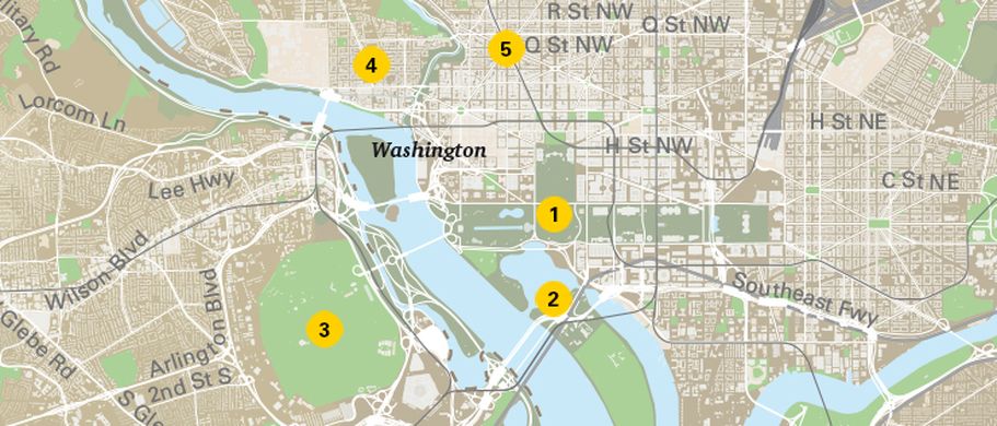 Karte von Washington