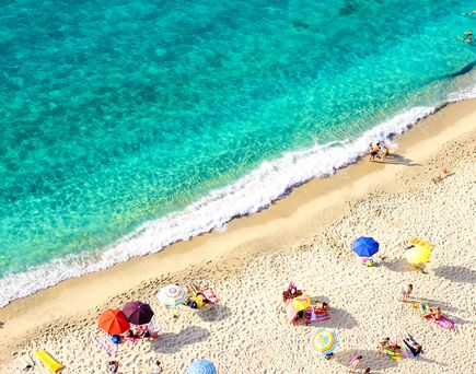 Rundreise Kalabrien Italien Urlaub Luftaufnahme Strand