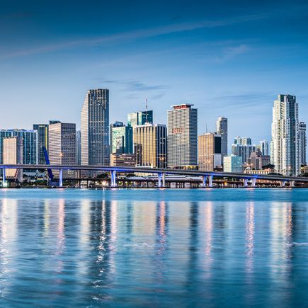 Roadtrip: Urlaub in Florida Skyline von Miami