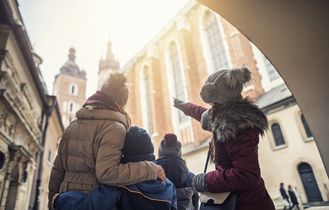Familie in Krakau