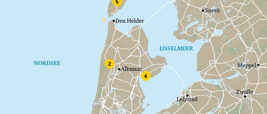 Karte Nordholland