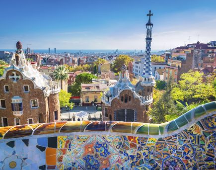 Panoramablick auf Barcelona 