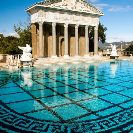 Roadtrip Highway 1 USA Urlaub Reise Pool im Hearst Castle