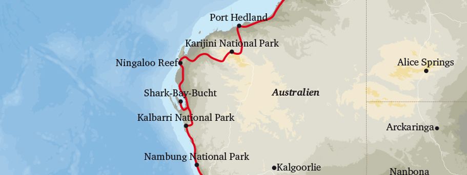 Camper Australien, Von Perth nach Broom