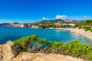 Panorama Blick über die Bucht von Paguera