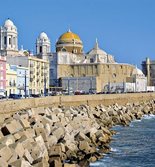 Cadiz Blick auf die Stadt