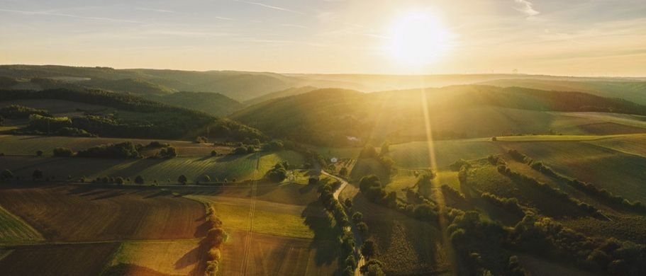 Nationalpark Eifel bei Sonnenaufgang