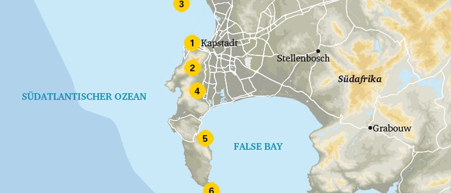 Karte von Kapstadt