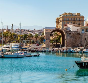 Boote im Hafen von Heraklion