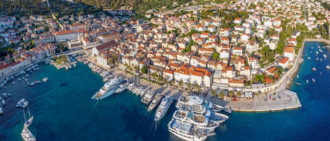 Hvar Hafen Panorama