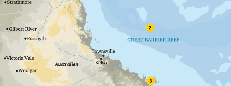 Karte Great Barrier Reef