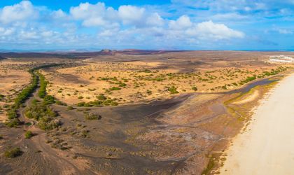 Bkick auf den Strand und den Atlantik von Santa Monica