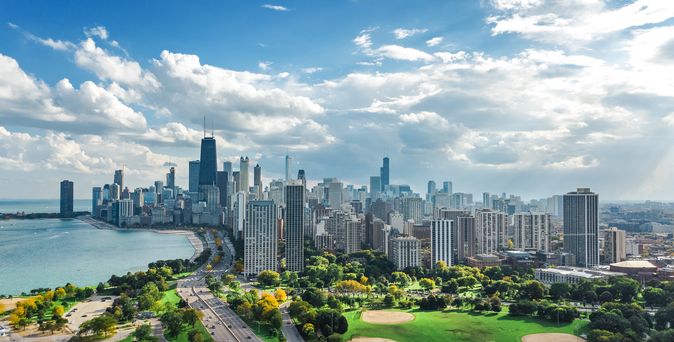 Chicago Blick auf die Stadt