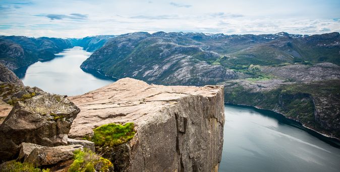 Blick vom Preikestolen bei Stavanger