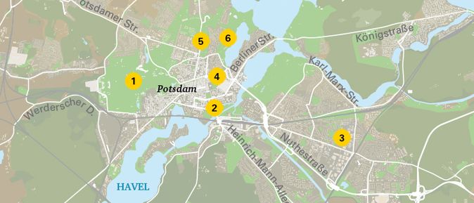 Karte Potsdam