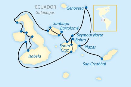  Karte_Naturparadies Galapagos-Inseln_