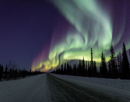 Nordlichter am Kanadischen Nachthimmel