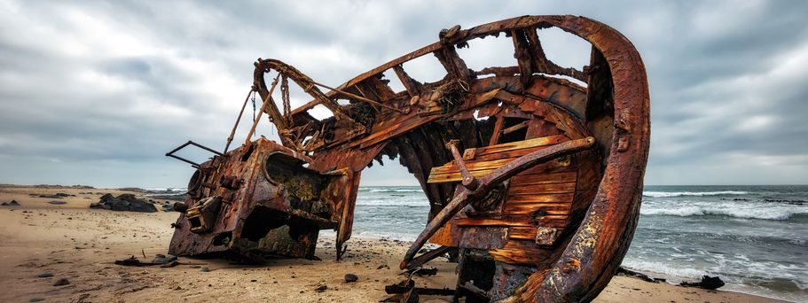 Schiffswrack Skelettkueste