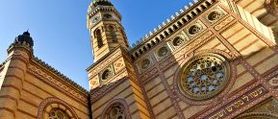 Die große Synagoge im jüdischen Viertel von Budapest.