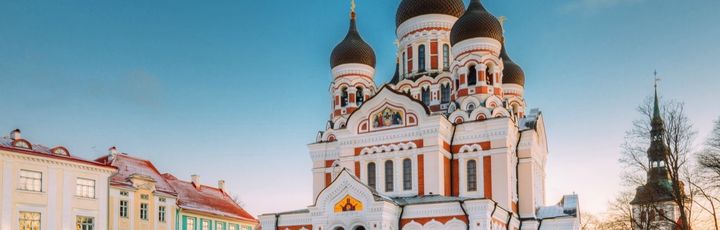 Die Alexander-Newski-Kathedrale in Tallinn, Estland.