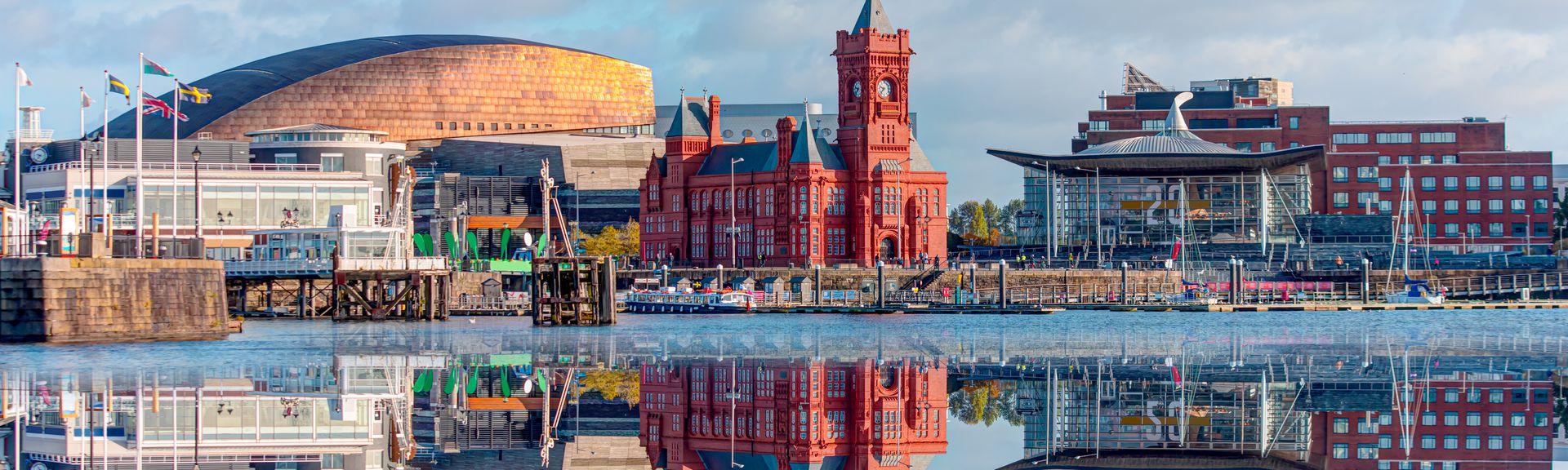 Cardiff Blick auf die Stadt