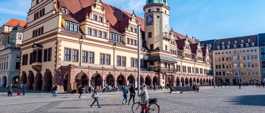 Marktplatz altes Rathaus Leipzig