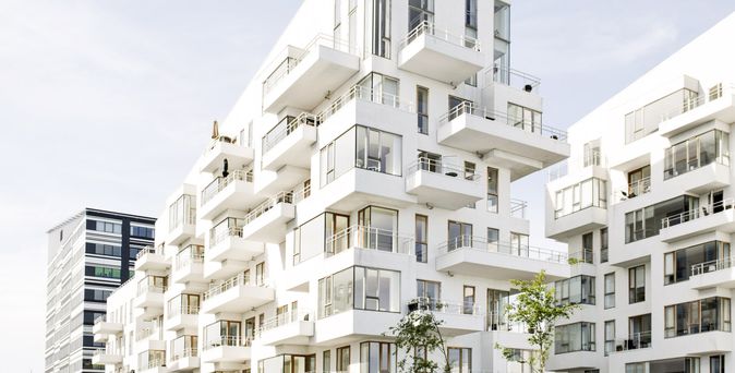 Moderne Architektur im Viertel Vesterbro