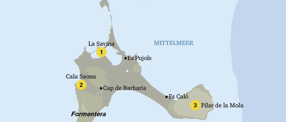 Karte von Formentera